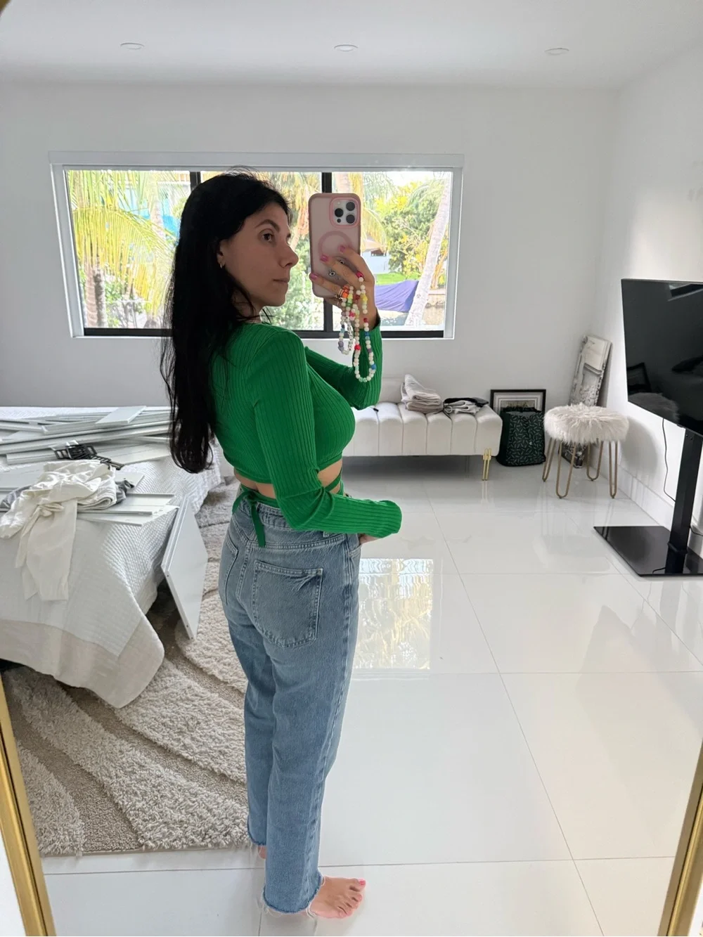 Zara fitted ribbed